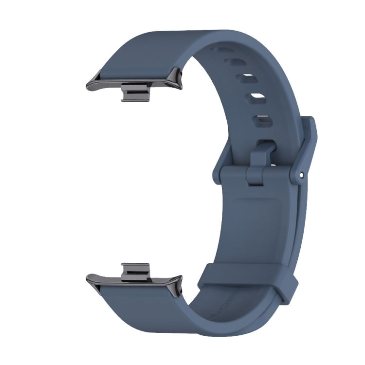 For Redmi Watch 6 / 5 / Xiaomi Band 9 Pro Mijobs Silicone Breathable Watch Band(Midnight Blue+Black)
