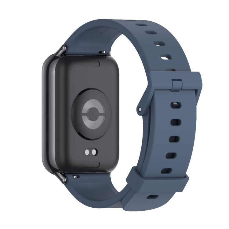 For Redmi Watch 6 / 5 / Xiaomi Band 9 Pro Mijobs Silicone Breathable Watch Band(Midnight Blue+Black)