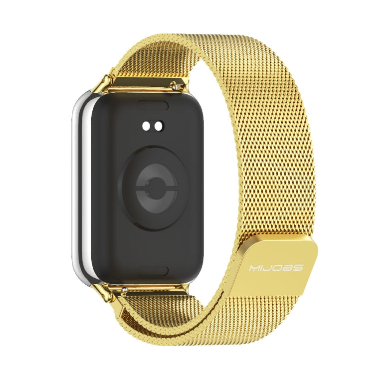 For Redmi Watch 6 / 5 / Xiaomi Band 9 Pro Mijobs Milan Magnetic Stainless Steel Watch Band(Gold)