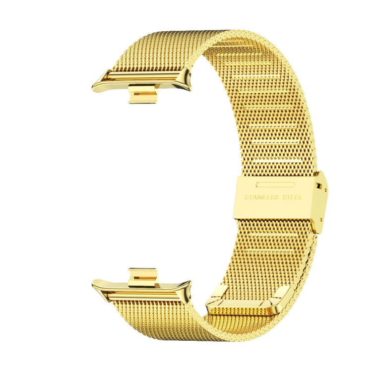For Redmi Watch 6 / 5 / Xiaomi Band 9 Pro Mijobs Milan Buckle Stainless Steel Watch Band(Gold)