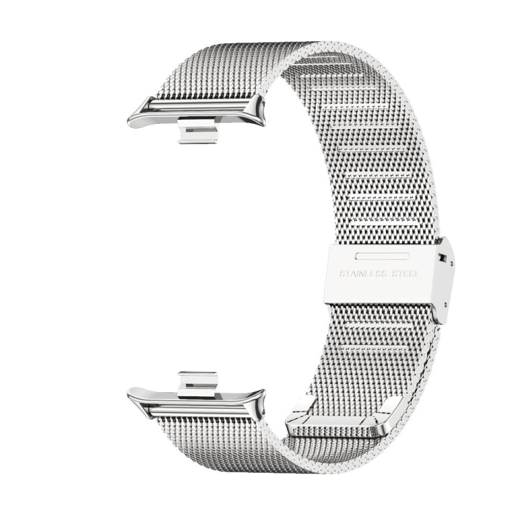 For Redmi Watch 6 / 5 / Xiaomi Band 9 Pro Mijobs Milan Buckle Stainless Steel Watch Band(Silver)
