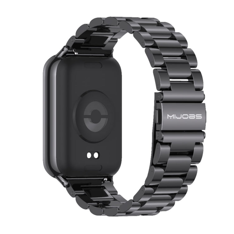 Mijobs Three Beads Stainless Steel Watch Band, For Redmi Watch 6 / 5 / Xiaomi Band 9 Pro