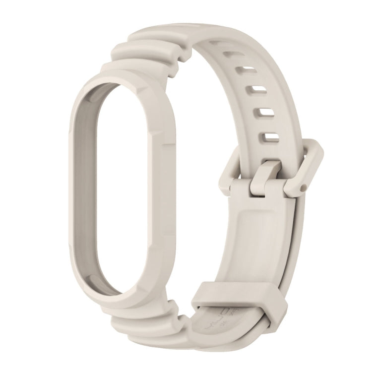 For Xiaomi Mi Band 8 MIJOBS GS Unibody Solid Color Sports Watch Band(Grey)