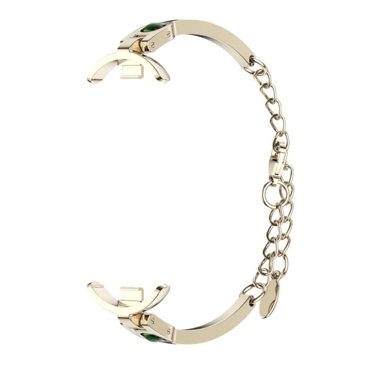 For Xiaomi Smart Band 10 / 9 / 8 Mijobs Ruyi Beauty Bracelet Watch Band(Light Gold Green)