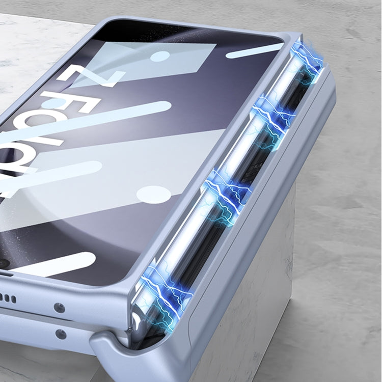 For Samsung Galaxy Z Fold5 GKK Integrated Folding Mech Shell PC Phone Case with Slide Pen Box(Black)