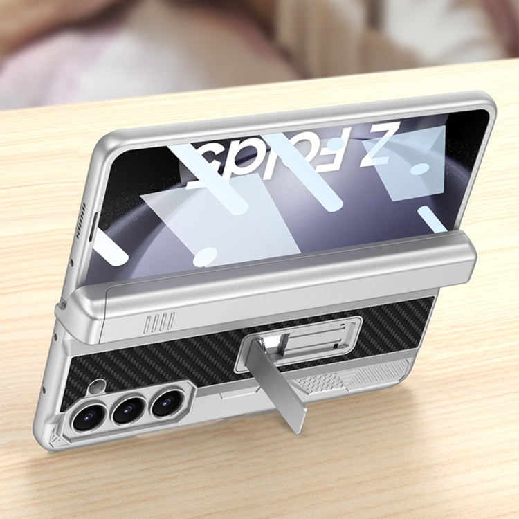 For Samsung Galaxy Z Fold5 GKK Integrated Folding Mech Shell PC Phone Case with Slide Pen Box(Green)