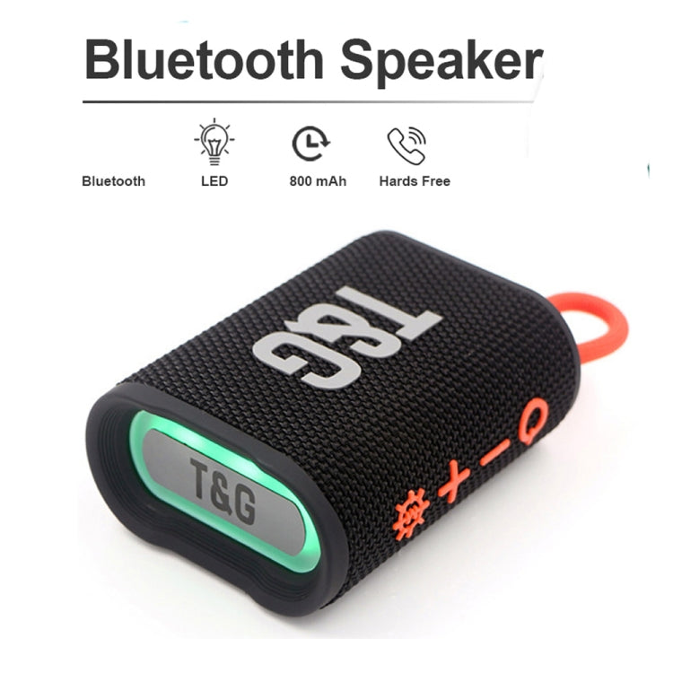 T&G TG396 Outdoor Portable Ambient RGB Light IPX7 Waterproof Bluetooth Speaker(Army Green)