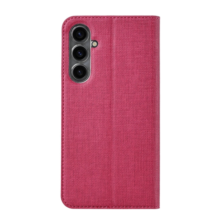 For Samsung Galaxy S23 FE 5G ViLi DMX Series TPU + PU Leather Magnetic Phone Case(Rose Red)
