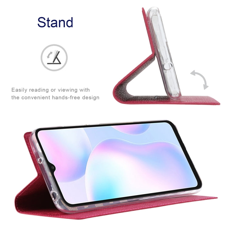 For Samsung Galaxy S23 FE 5G ViLi DMX Series TPU + PU Leather Magnetic Phone Case(Rose Red)