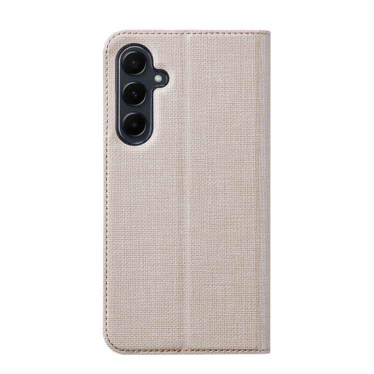 For Samsung Galaxy A35 5G ViLi DMX Series TPU + PU Leather Magnetic Phone Case(Gold)