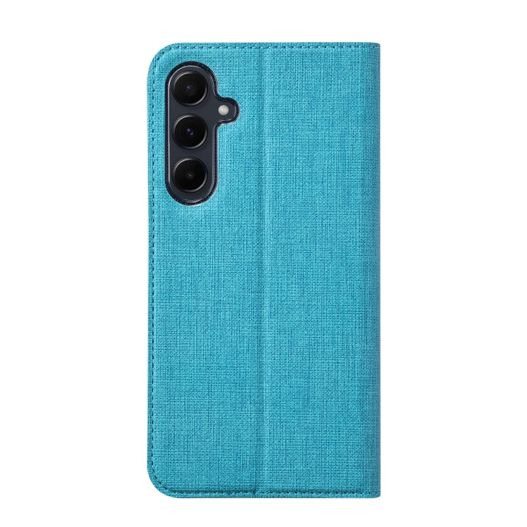 For Samsung Galaxy A35 5G ViLi DMX Series TPU + PU Leather Magnetic Phone Case(Blue)