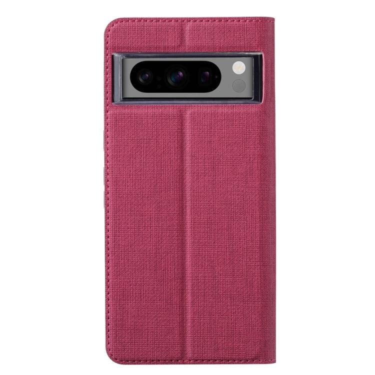 For Google Pixel 8 Pro ViLi DMX Series TPU + PU Leather Magnetic Phone Case(Rose Red)