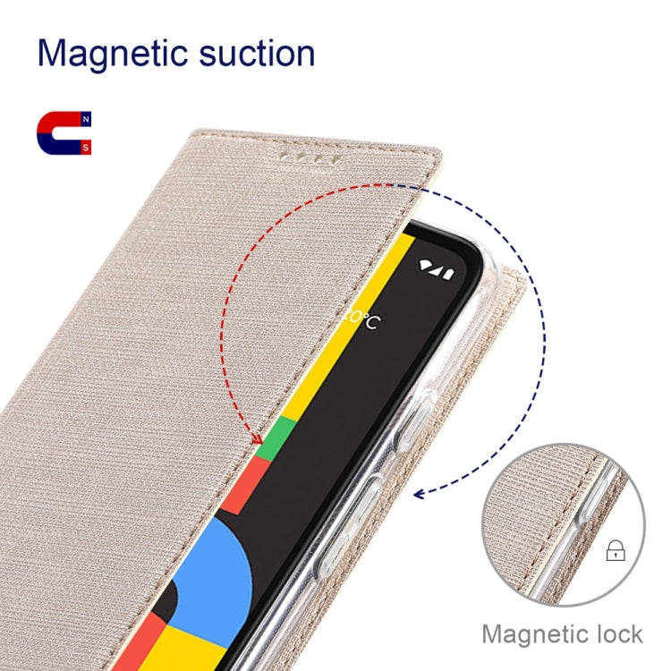 For Google Pixel 8 ViLi DMX Series TPU + PU Leather Magnetic Phone Case(Gold)
