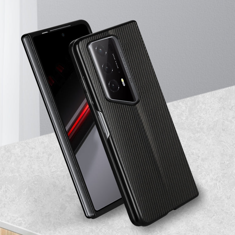 For Honor Magic V2 RSR Porsche Design ViLi TC Series Kevlar Carbon Fiber Texture Phone Case(Black)