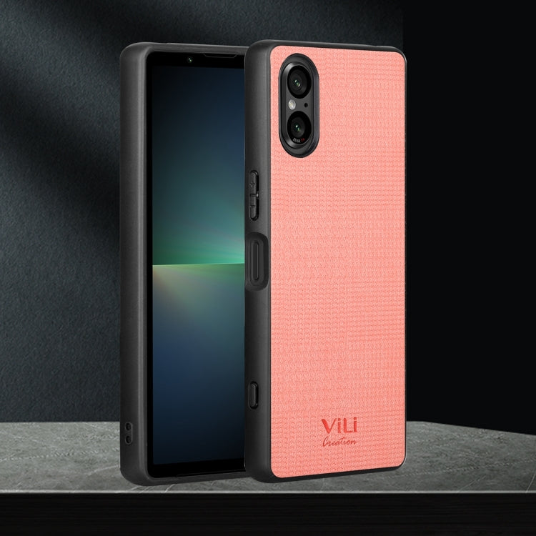For Sony Xperia 5 V ViLi TH Series Shockproof Phone Case(Pink)