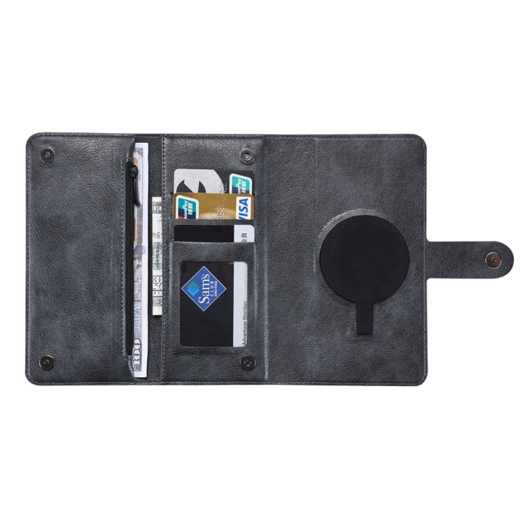 For iPhone 14 Pro Max ViLi GV Series MagSafe Magnetic Zipper Leather Phone Case(Black)