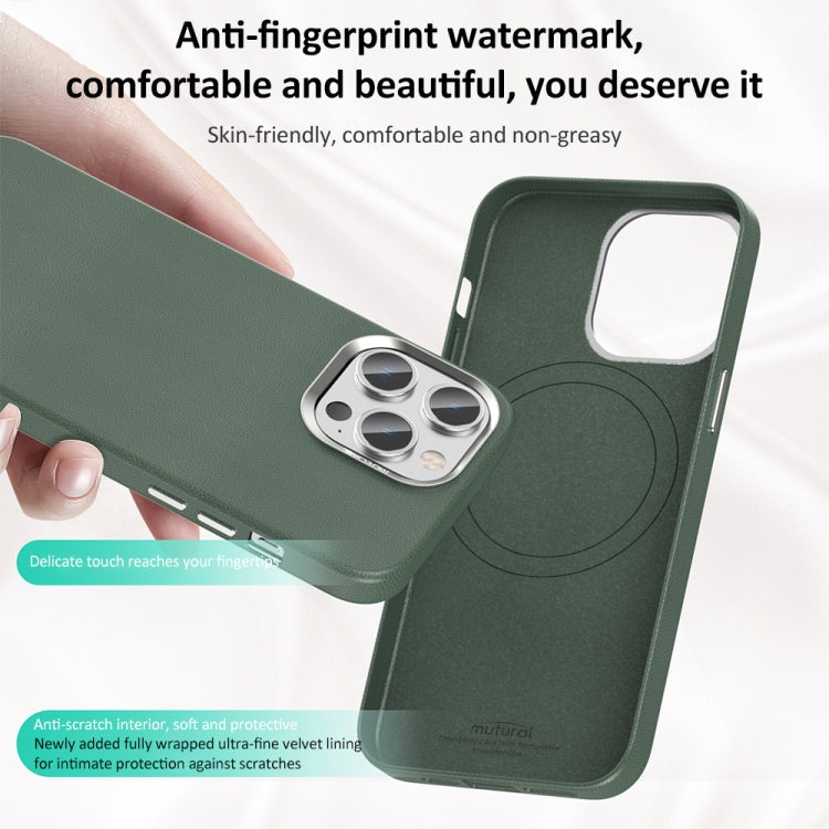 For iPhone 15 Pro Max Mutural Mingdian Series MagSafe Magnetic Phone Case(Black)
