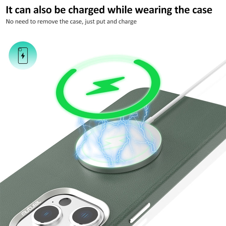 For iPhone 15 Pro Max Mutural Mingdian Series MagSafe Magnetic Phone Case(Black)