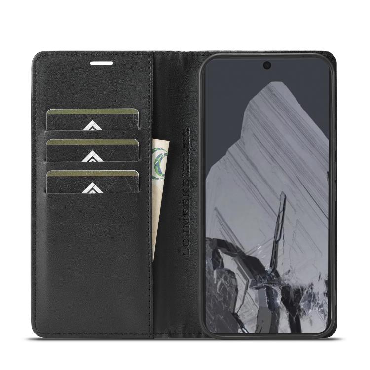 For Google Pixel 10 / 10 Pro LC.IMEEKE Carbon Fiber Leather Phone Case(Horizontal Black)
