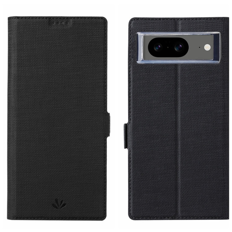 For Google Pixel 8 ViLi K Series Shockproof Magnetic Flip Leather Phone Case(Black)