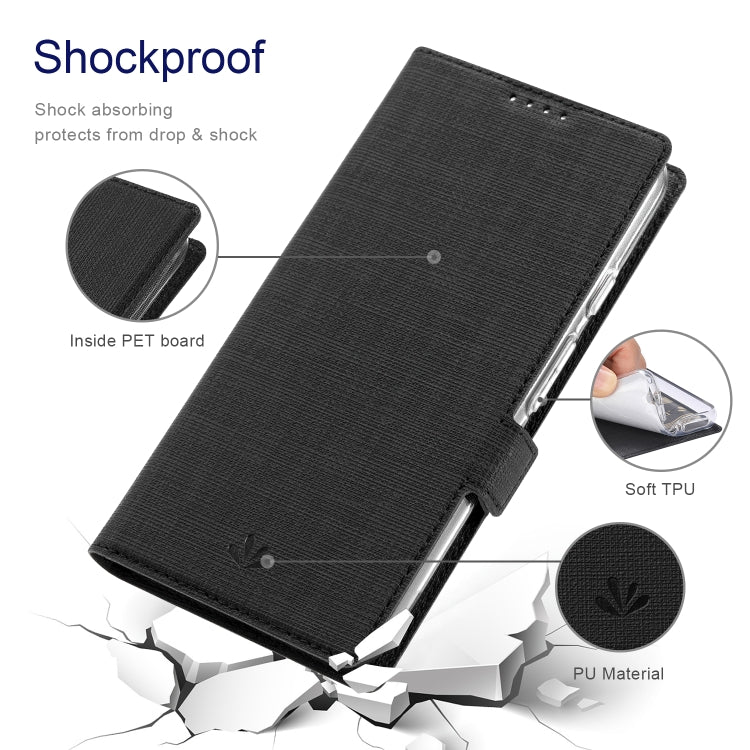 For Google Pixel 8 ViLi K Series Shockproof Magnetic Flip Leather Phone Case(Black)