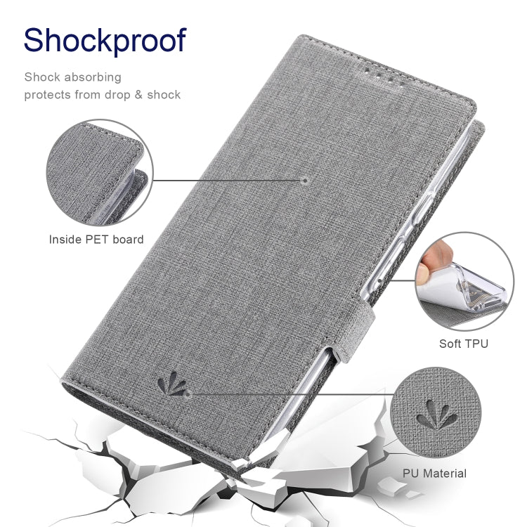 For Google Pixel 8 ViLi K Series Shockproof Magnetic Flip Leather Phone Case(Grey)