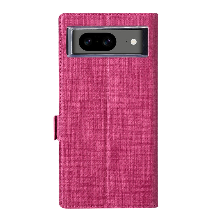 For Google Pixel 8 ViLi K Series Shockproof Magnetic Flip Leather Phone Case(Rose Red)
