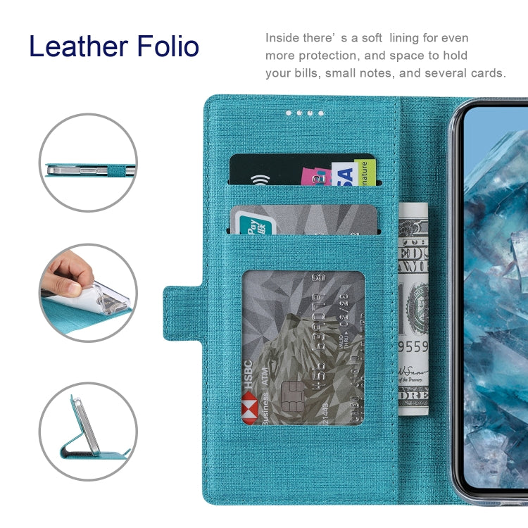 For Google Pixel 8 Pro ViLi K Series Shockproof Magnetic Flip Leather Phone Case(Blue)