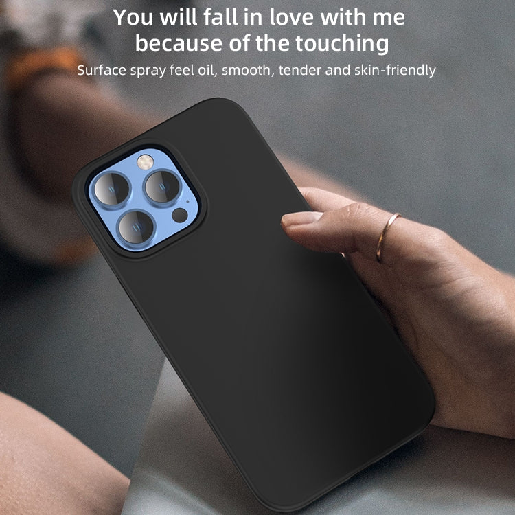 For iPhone 15 Pro Mutural Yuemu Series Liquid Silicone Phone Case(Dark Blue)