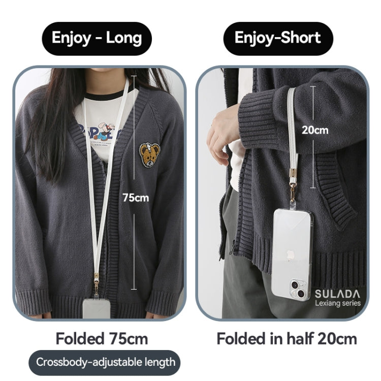SULADA Multifunctional Universal Mobile Phone Lanyard, Style:Long Style(Pink)
