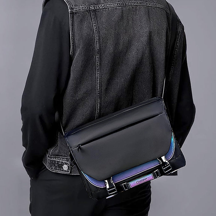 Cwatcun D85 Camera Bag Side Quick Access Camera Messenger Case Waterproof Bag, Size:36.5 x 17 x 26cm Large(Black)