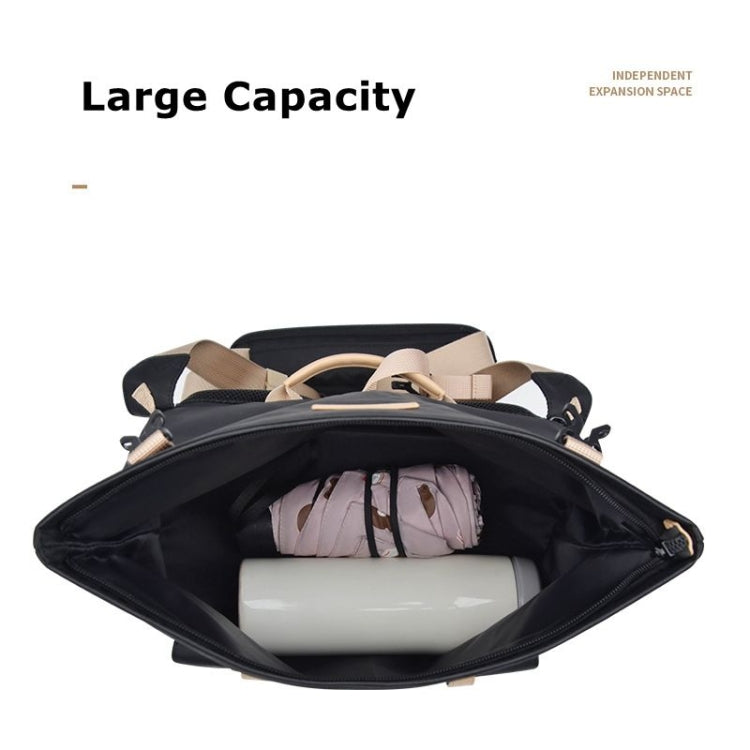 Cwatcun D90 Contrast Color Single Shoulder Camera Bag Outdoor Camera Bag Professional Crossbody Handbag, Size:27 x 17 x 18.5cm Medium(Black)