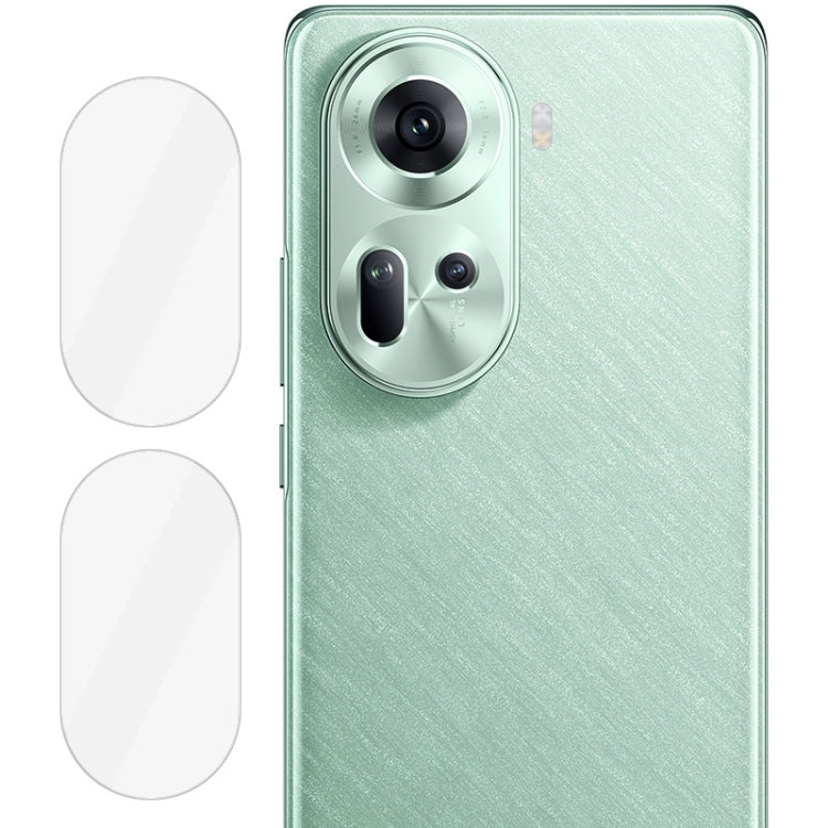 For OPPO Reno11 5G Global 2 PCS/Set IMAK HD Glass Rear Camera Lens Film