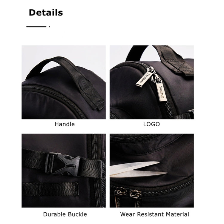 Cwatcun D111 Large Capacity Outdoor Professional Photography Backpack Shoulders Laptop Camera Bag, Size:56 x 33 x 18cm(Black)