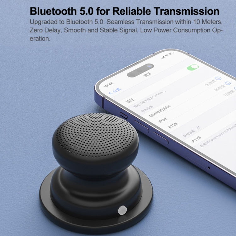 EWA A117 Portable Mini Magnetic Phone Holder Bluetooth Metal Speaker(Blue)