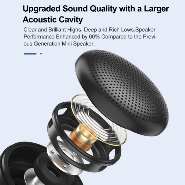 EWA A117 Portable Mini Magnetic Phone Holder Bluetooth Metal Speaker(Yellow)
