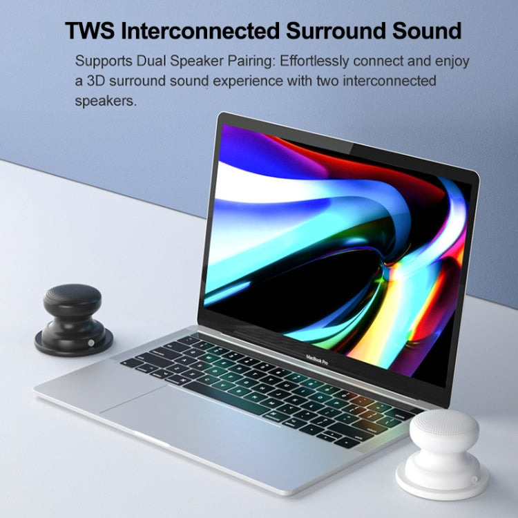 EWA A117 Portable Mini Magnetic Phone Holder Bluetooth Metal Speaker(Black)