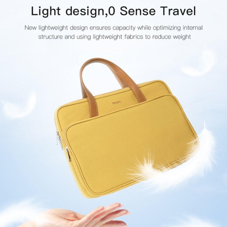 Yesido WB36 16 inch Waterproof Oxford Cloth Laptop Bag(Yellow)