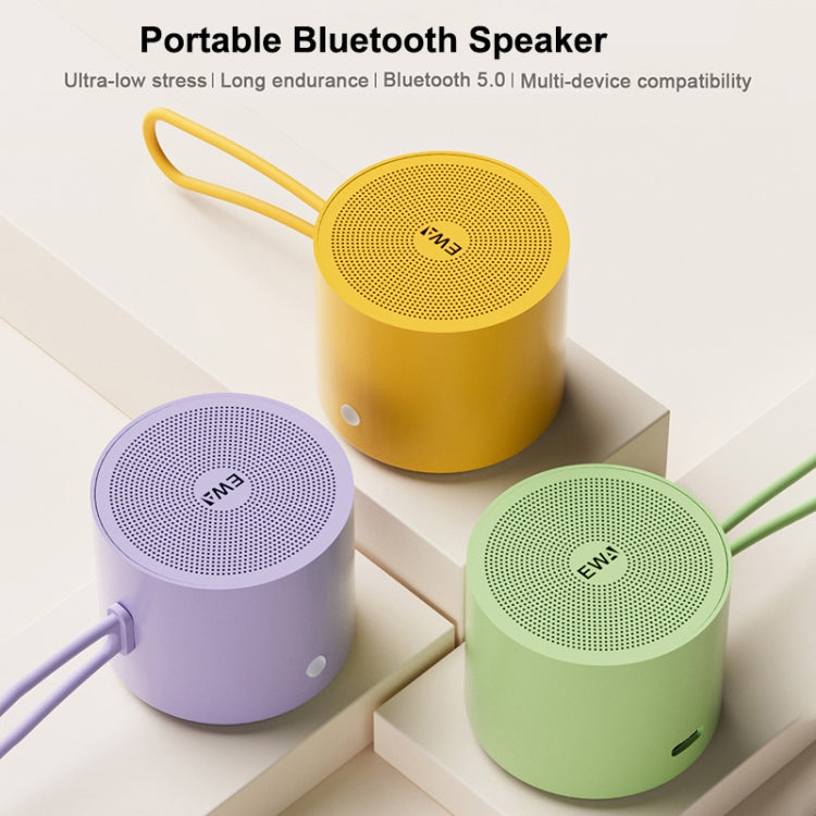 EWA A127 Outdoor IPX5 Waterproof Portable Mini TWS Wireless Bluetooth Speaker(Yellow)