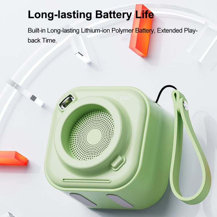 EWA A132 Portable Mini Stereo Wireless Bluetooth Speaker(Green)