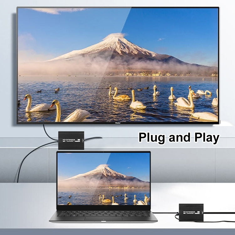 Measy ET1815 HDMI Extender Transmitter and Receiver Converter, Transmission Distance: 150m, Plug:AU