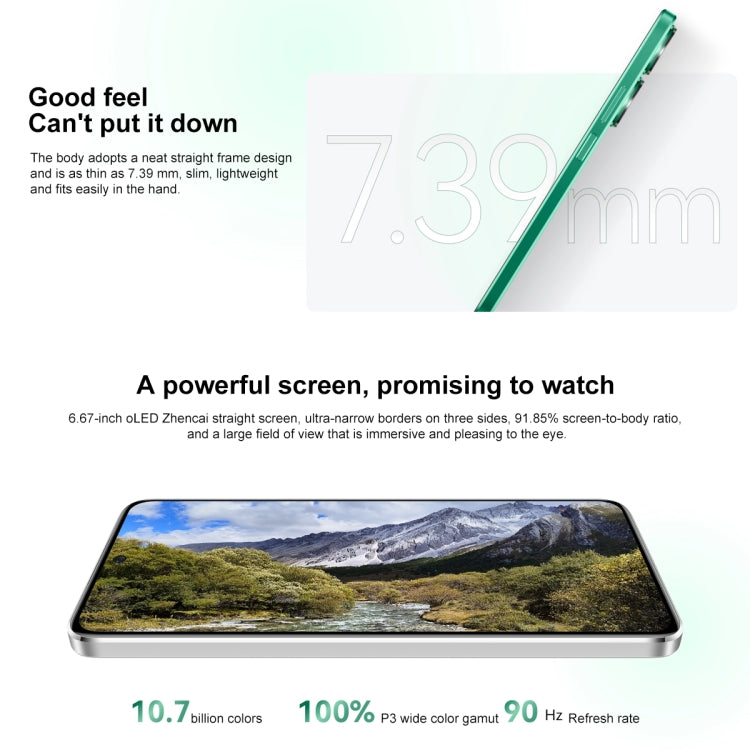 HUAWEI nova 11 SE, 512GB, Screen Fingerprint Identification, 6.67 inch HarmonyOS 4.0 Qualcomm Snapdragon 680 Octa Core, Network: 4G, NFC, OTG, Not Support Google Play(Green)