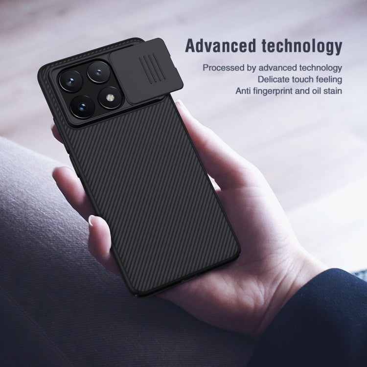 NILLKIN Black Mirror Series Camshield PC Phone Case, For Xiaomi Redmi K70E / Poco X6 Pro 5G