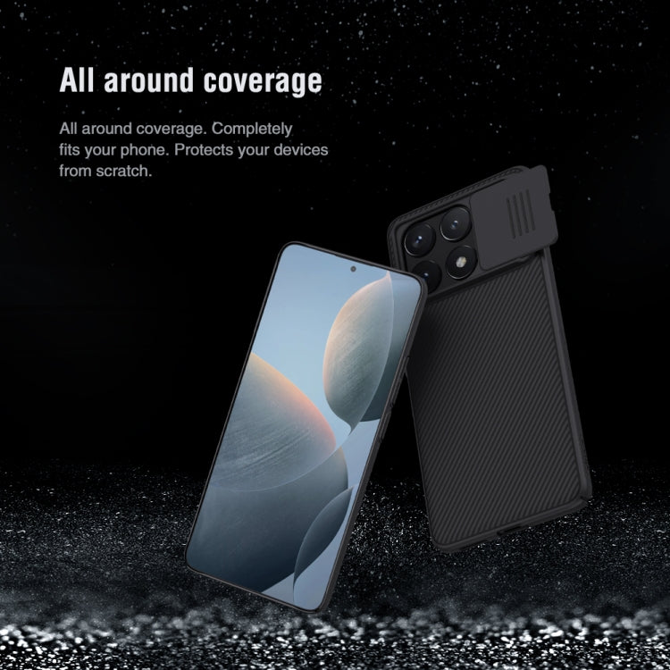 NILLKIN Black Mirror Series Camshield PC Phone Case, For Xiaomi Redmi K70E / Poco X6 Pro 5G