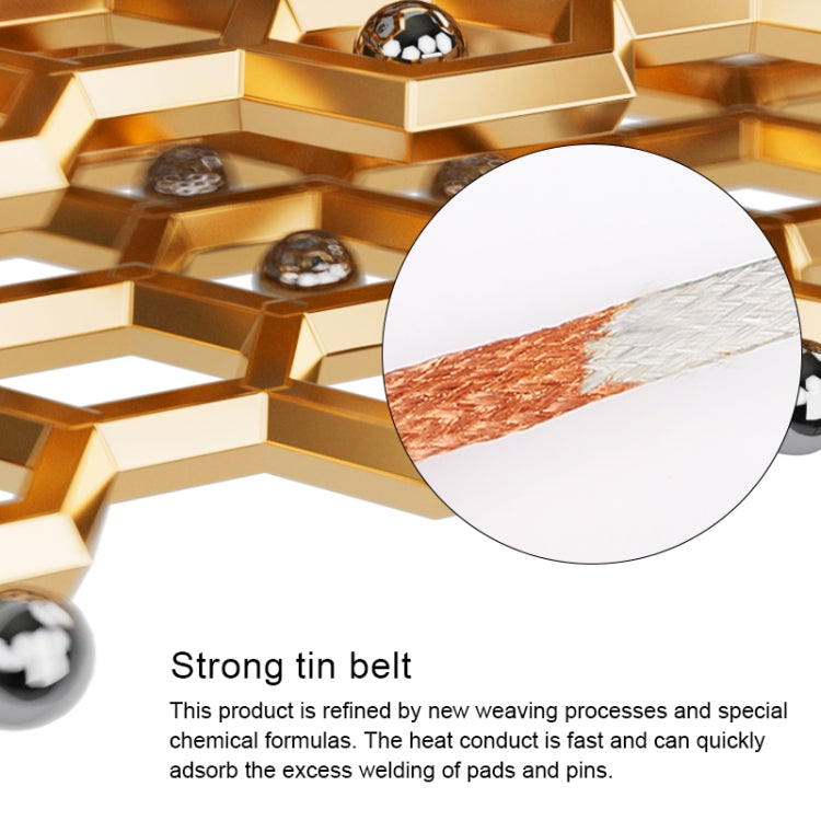 Mechanic DW50 1.5m Super Strong Tin Absorption Strip, Width:2.5mm