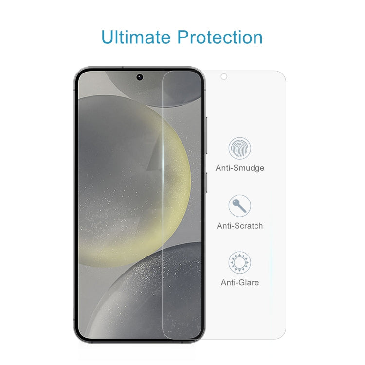 For Samsung Galaxy S25 5G 0.18mm 9H 2.5D Tempered Glass Film, Support Fingerprint Unlocking