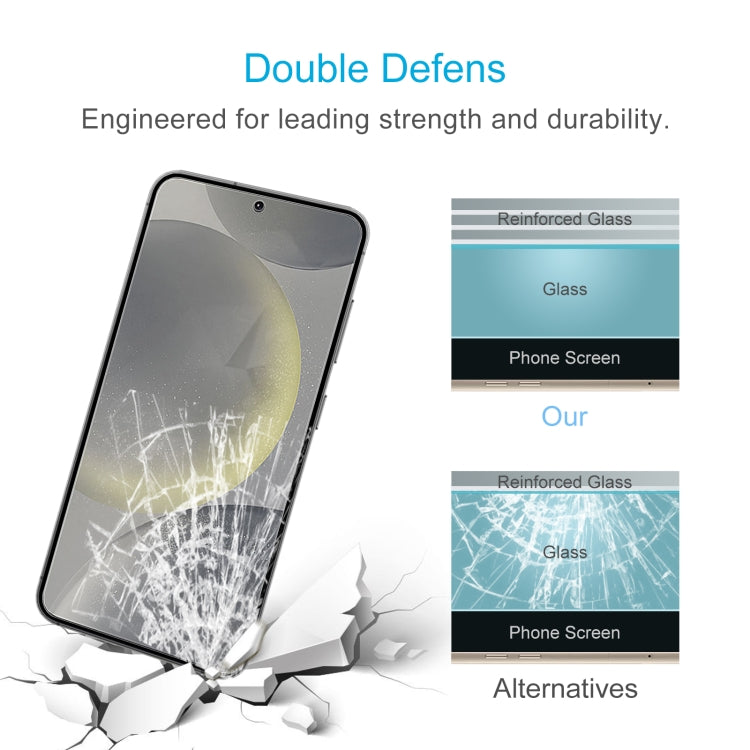 For Samsung Galaxy S25+ 5G 0.18mm 9H 2.5D Tempered Glass Film, Support Fingerprint Unlocking