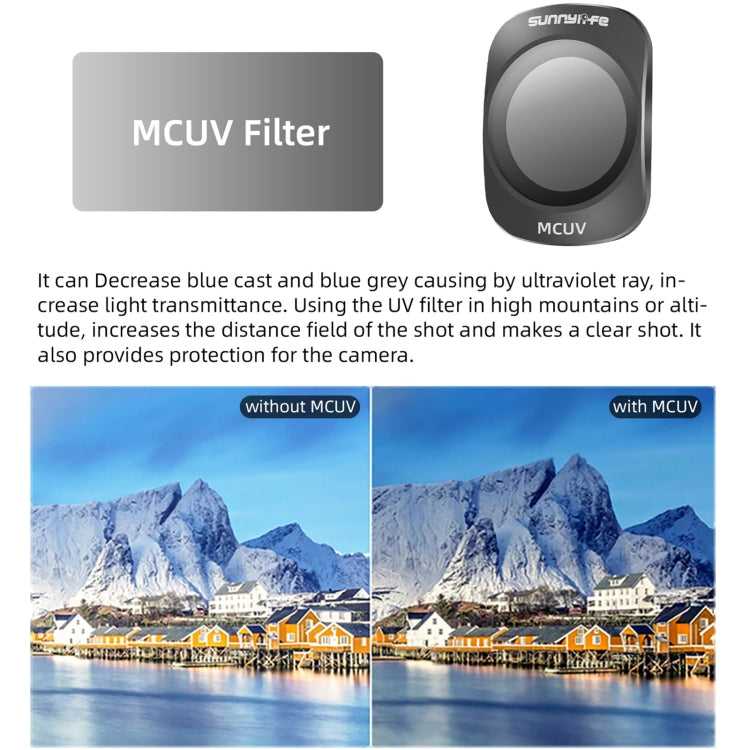 For DJI OSMO Pocket 3 Sunnylife Camera Lens Magnetic Metal Filter, Filter:ND64
