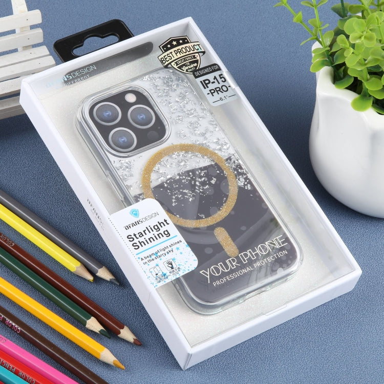 For iPhone 15 Pro Max DFANS DESIGN Magsafe Magnetic Starlight Shining Phone Case(Star Agate)