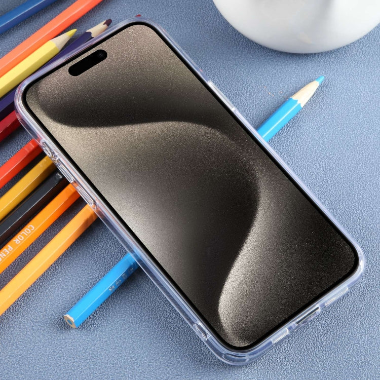 For iPhone 15 Pro DFANS DESIGN Shockproof Phone Case(Transparent)